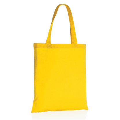 Yellow - Back - XD Collection Recycled Cotton Tote Bag