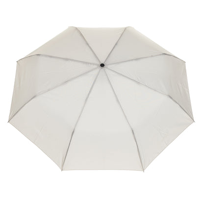 Beige - Back - XD Collection Yara RPET Carabiner Clip Folding Umbrella