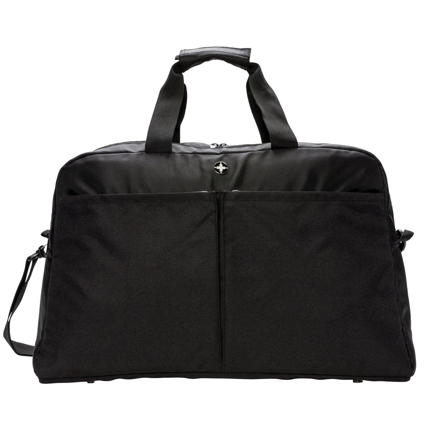 Black - Back - Swiss Peak RFID Blocking Duffle Bag