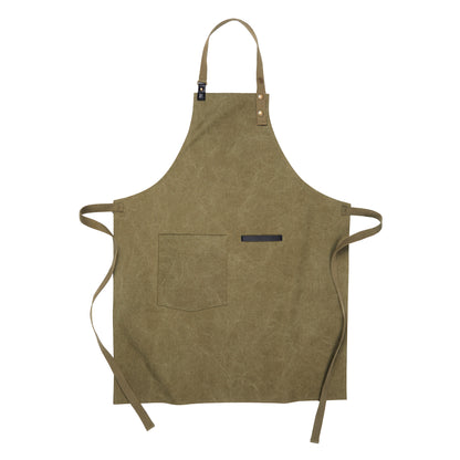 Green - Front - Vinga Tome Canvas Recycled Apron