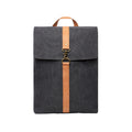 Black - Front - Vinga Bosler Recycled Canvas 17L Backpack