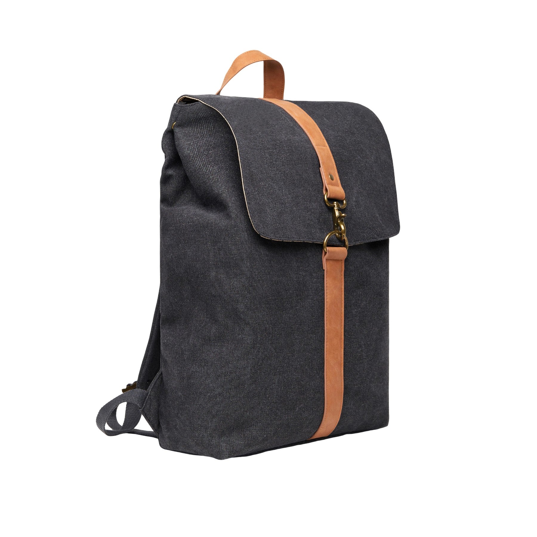 Black - Side - Vinga Bosler Recycled Canvas 17L Backpack