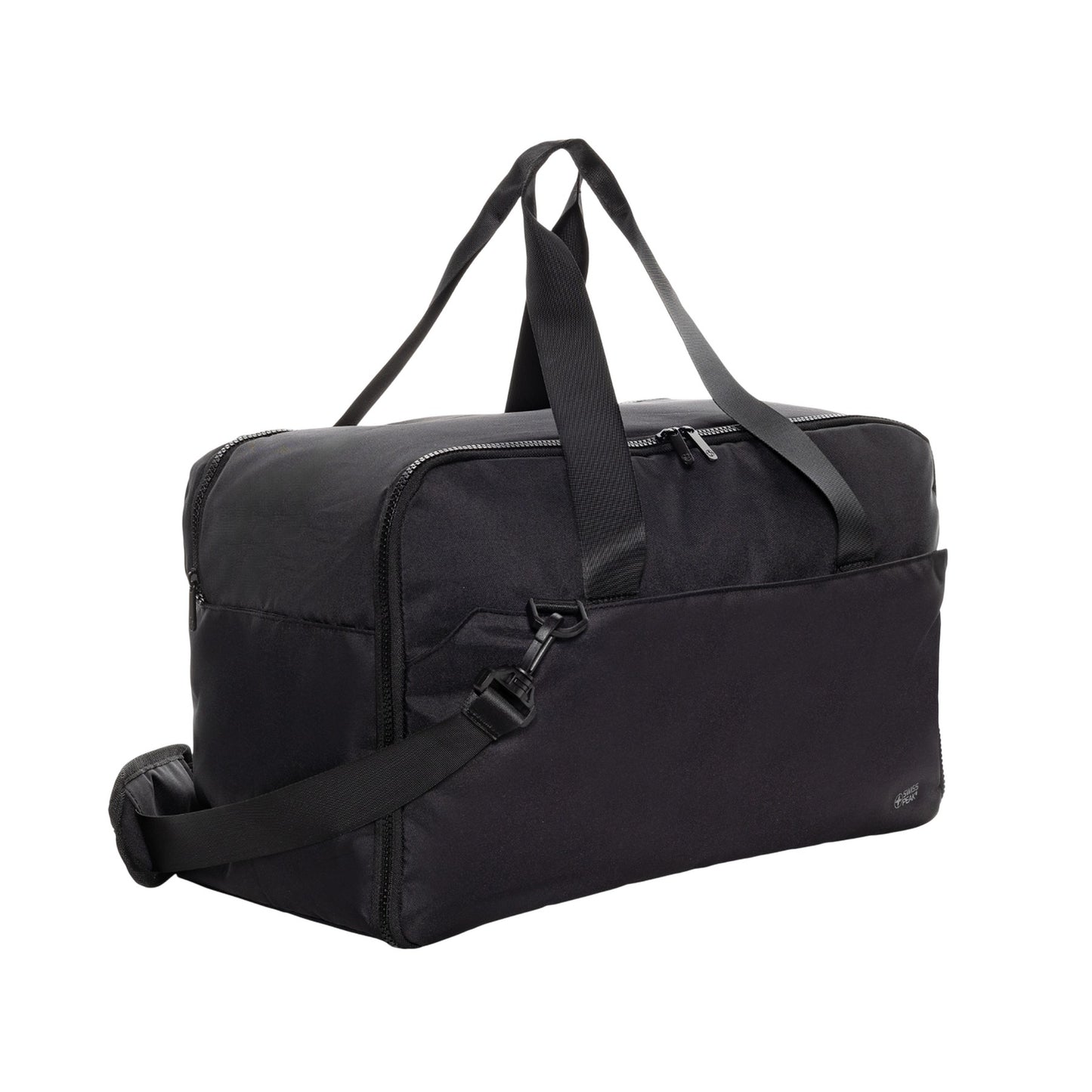 Black - Side - Swiss Peak RPET Aware Weekend Bag
