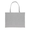 Grey - Front - XD Collection Impact Recycled Cotton Tote Bag