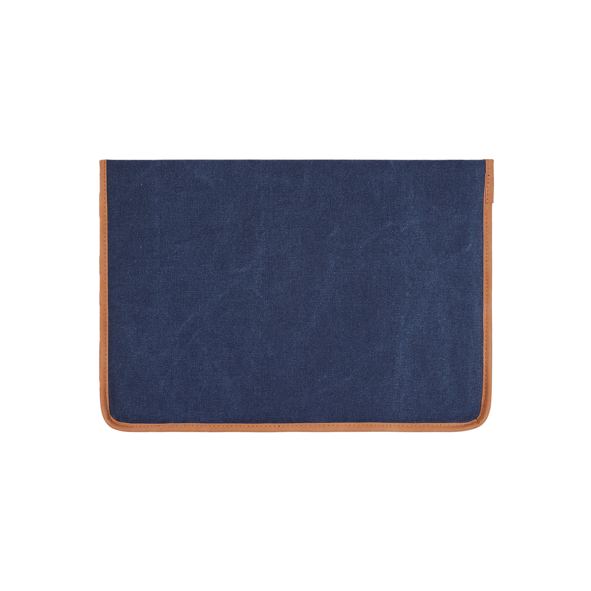 Navy - Back - Vinga Bosler Recycled Canvas Laptop Sleeve
