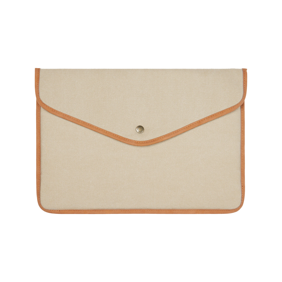 Beige - Front - Vinga Bosler Recycled Canvas Laptop Sleeve