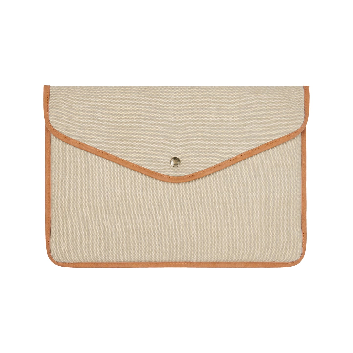 Beige - Front - Vinga Bosler Recycled Canvas Laptop Sleeve