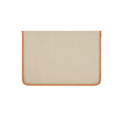 Beige - Back - Vinga Bosler Recycled Canvas Laptop Sleeve