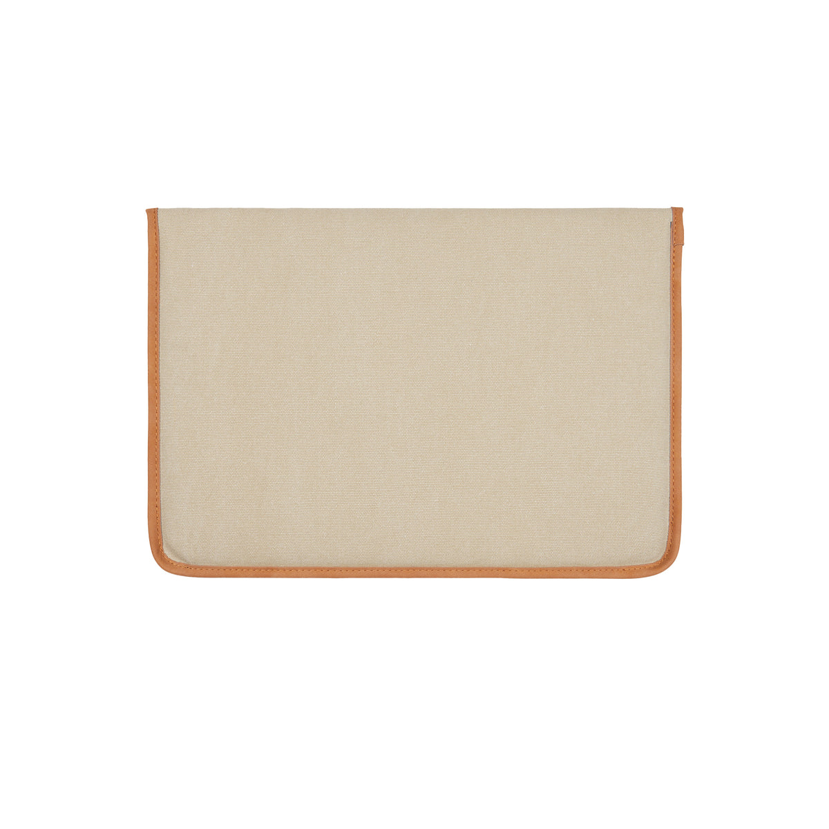 Beige - Back - Vinga Bosler Recycled Canvas Laptop Sleeve