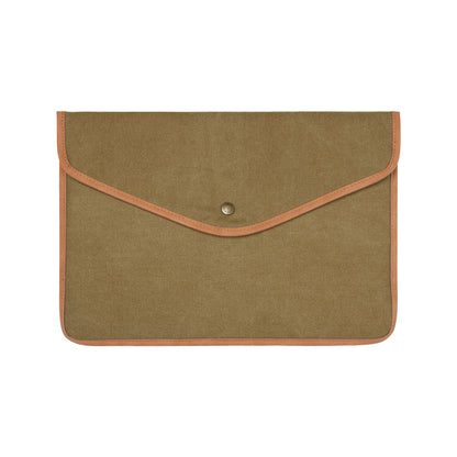 Green - Front - Vinga Bosler Recycled Canvas Laptop Sleeve