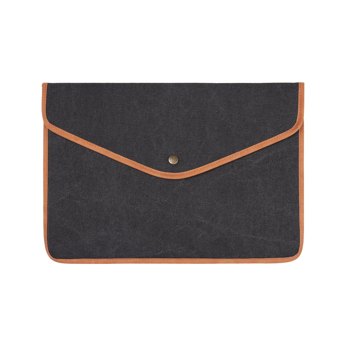 Black - Front - Vinga Bosler Recycled Canvas Laptop Sleeve