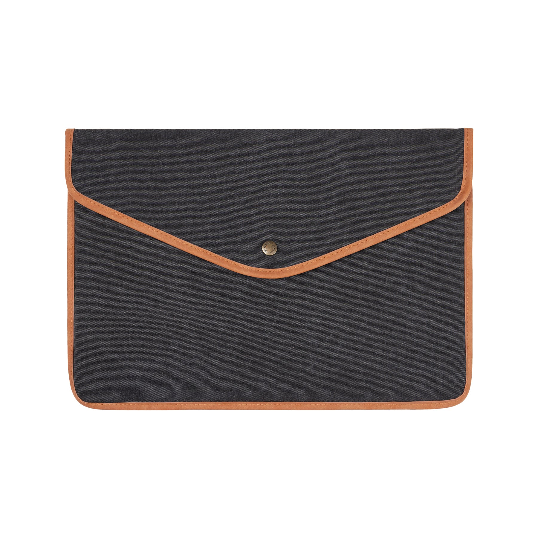 Black - Front - Vinga Bosler Recycled Canvas Laptop Sleeve