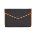 Black - Front - Vinga Bosler Recycled Canvas Laptop Sleeve
