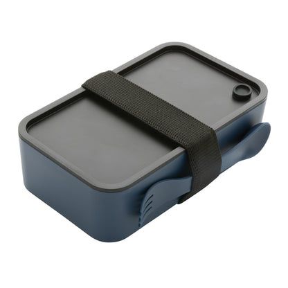 Navy - Front - XD Collection Recycled Polypropylene 1.2L Lunch Box