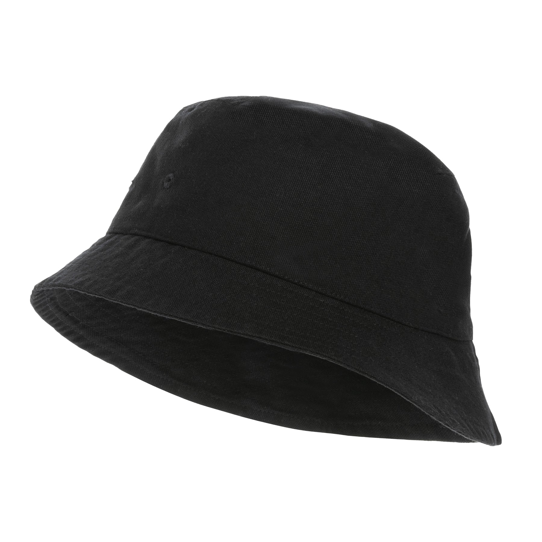 Black - Side - XD Collection Impact Recycled Canvas Aware Bucket Hat
