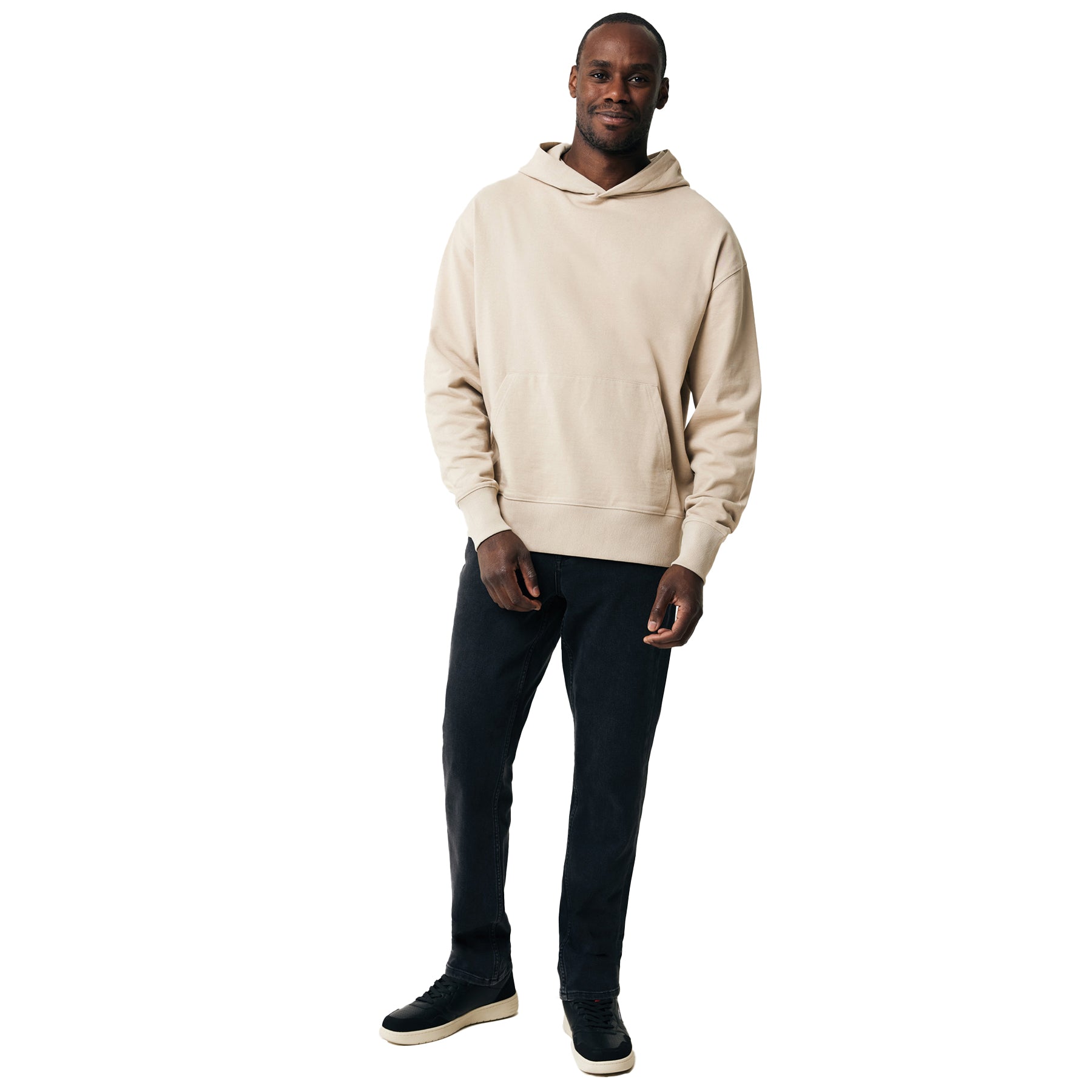 Desert - Side - Iqoniq Unisex Adult Yoho Recycled Cotton Relaxed Fit Hoodie