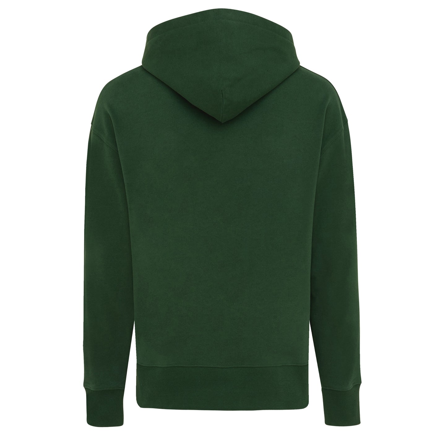 Forest Green - Back - Iqoniq Unisex Adult Yoho Recycled Cotton Relaxed Fit Hoodie