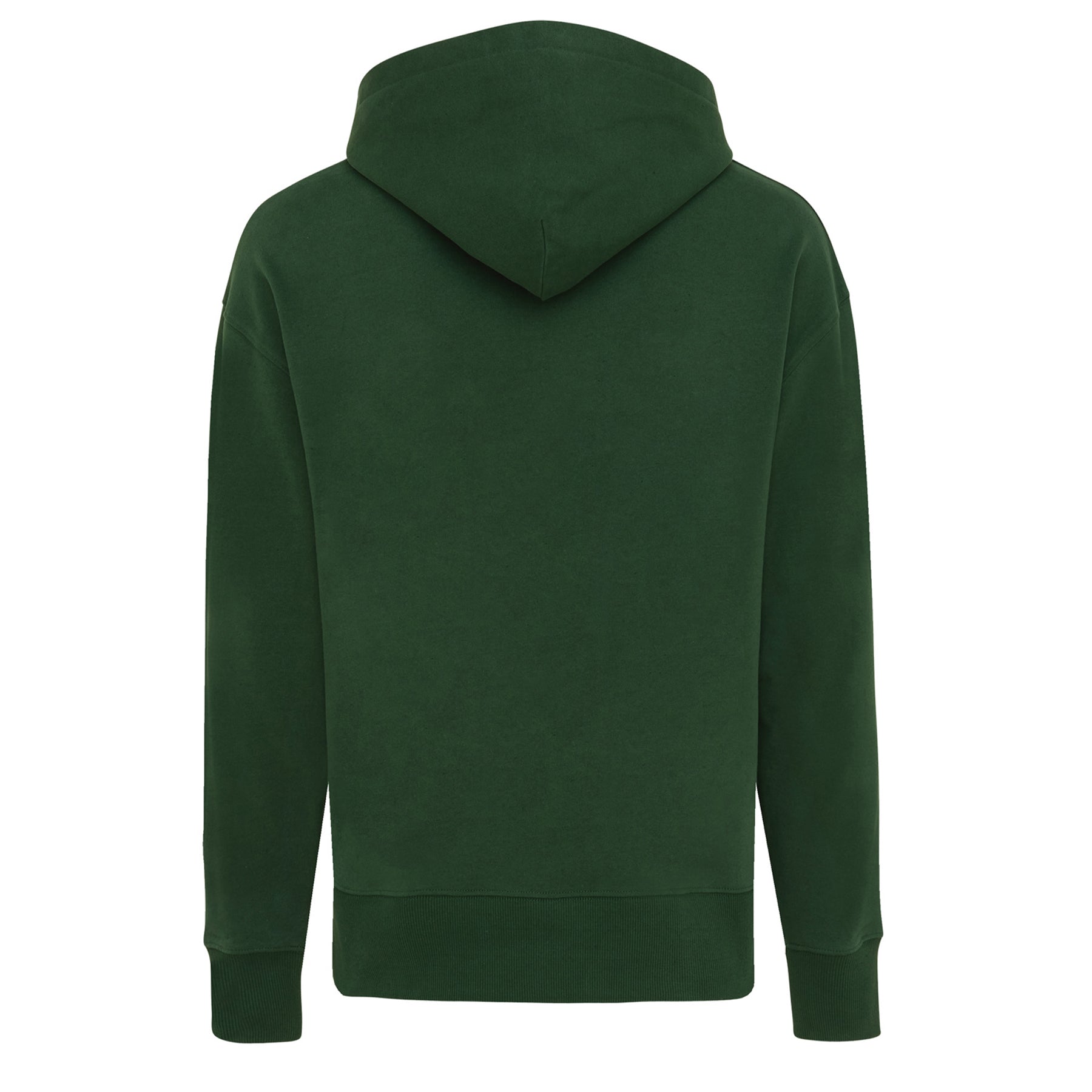 Forest Green - Back - Iqoniq Unisex Adult Yoho Recycled Cotton Relaxed Fit Hoodie