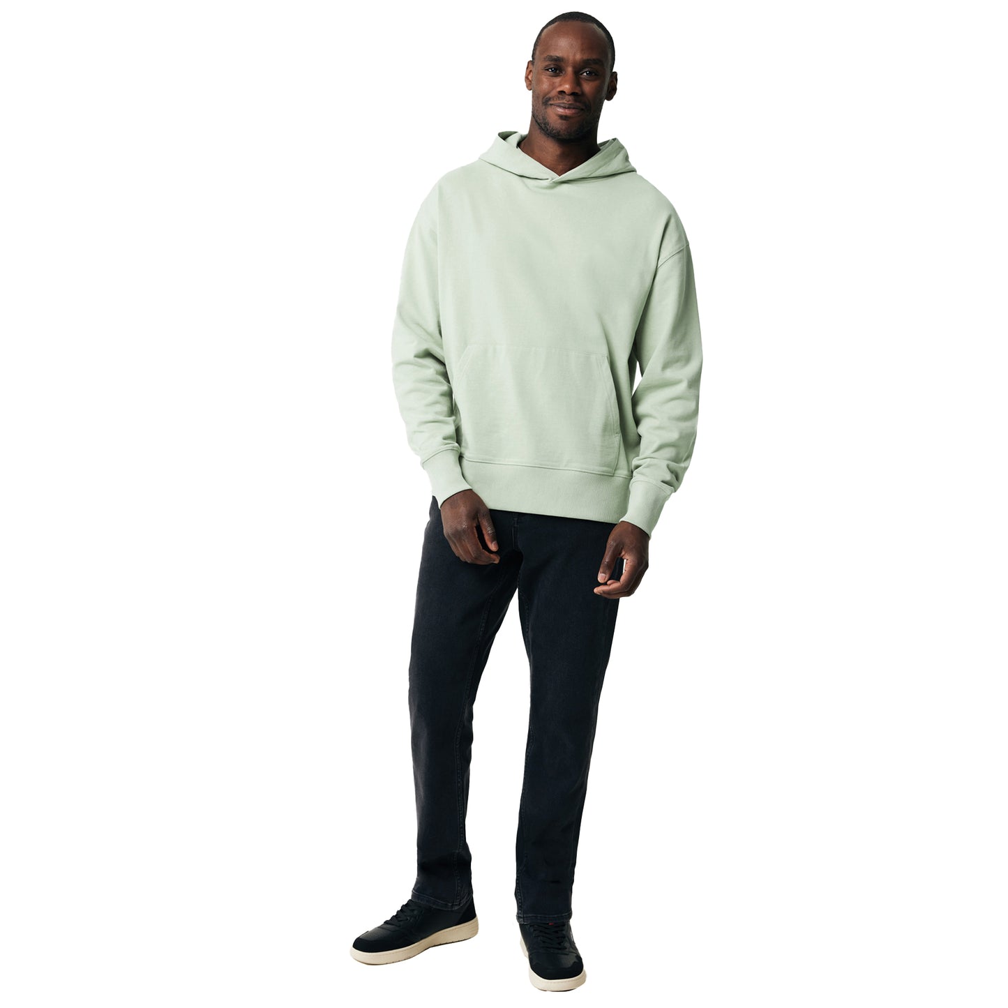 Green Iceberg - Side - Iqoniq Unisex Adult Yoho Recycled Cotton Relaxed Fit Hoodie