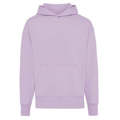 Lavender - Front - Iqoniq Unisex Adult Yoho Recycled Cotton Relaxed Fit Hoodie
