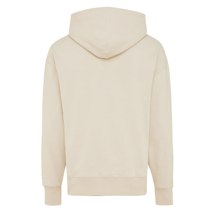 Natural Raw - Back - Iqoniq Unisex Adult Yoho Recycled Cotton Relaxed Fit Hoodie