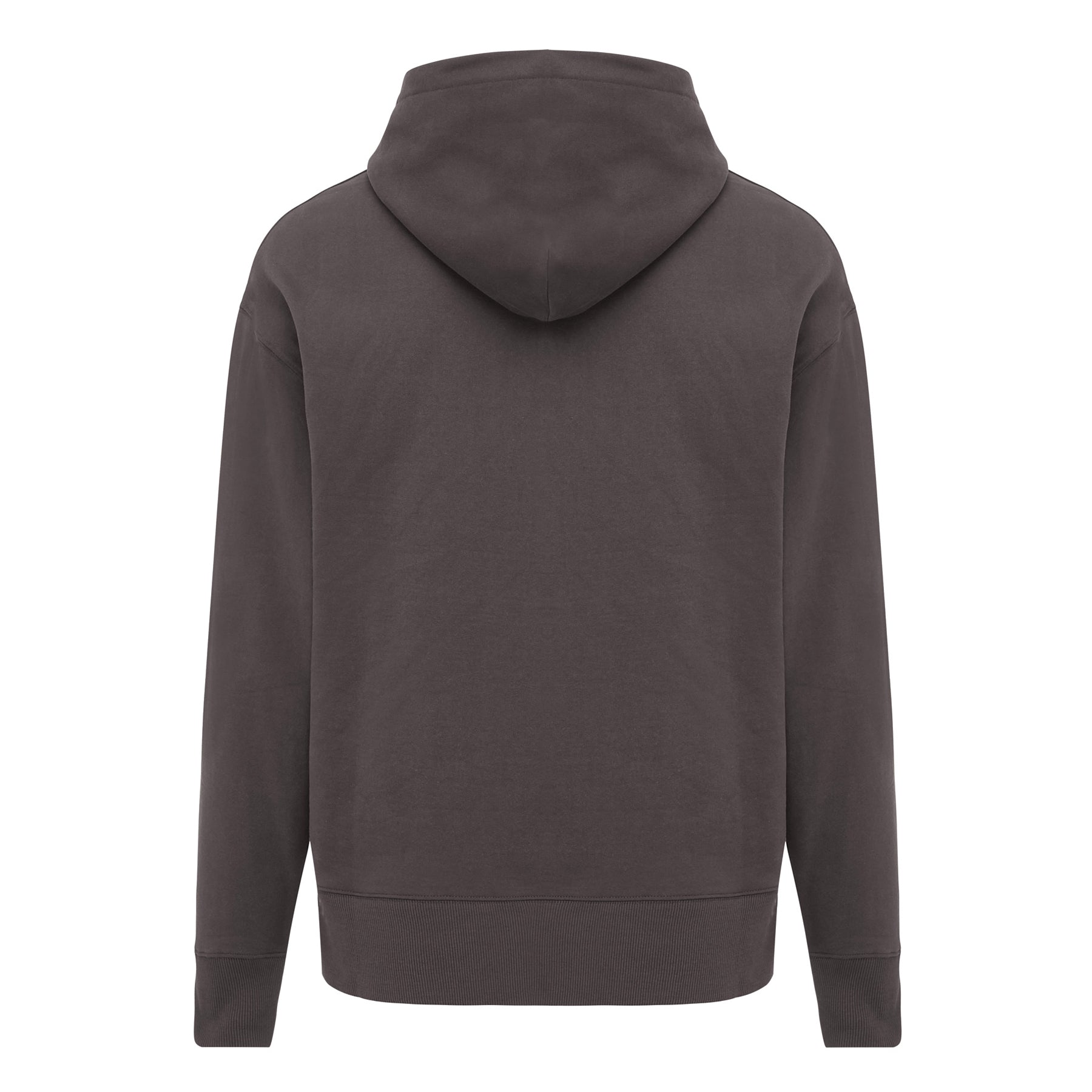 Anthracite - Back - Iqoniq Unisex Adult Yoho Recycled Cotton Relaxed Fit Hoodie