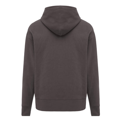 Anthracite - Back - Iqoniq Unisex Adult Yoho Recycled Cotton Relaxed Fit Hoodie