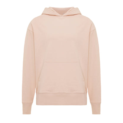 Peach Nectar - Front - Iqoniq Unisex Adult Yoho Recycled Cotton Relaxed Fit Hoodie