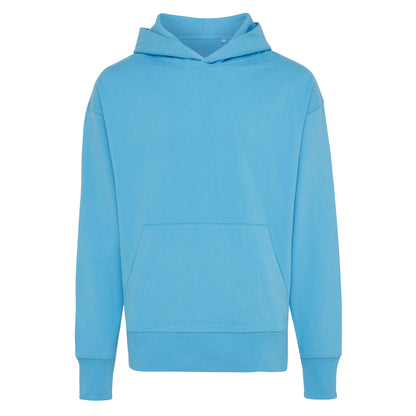 Tranquil Blue - Front - Iqoniq Unisex Adult Yoho Recycled Cotton Relaxed Fit Hoodie