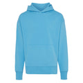 Tranquil Blue - Front - Iqoniq Unisex Adult Yoho Recycled Cotton Relaxed Fit Hoodie