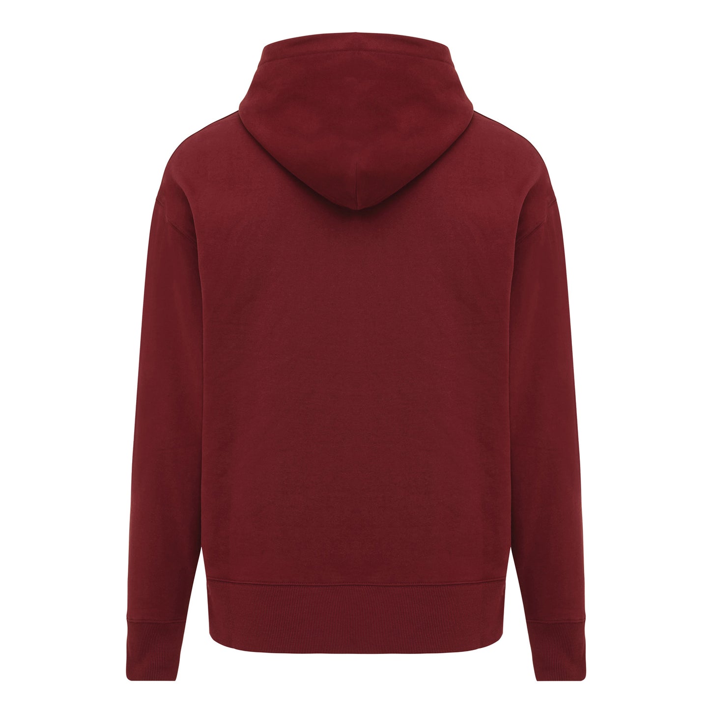 Burgundy - Back - Iqoniq Unisex Adult Yoho Recycled Cotton Relaxed Fit Hoodie