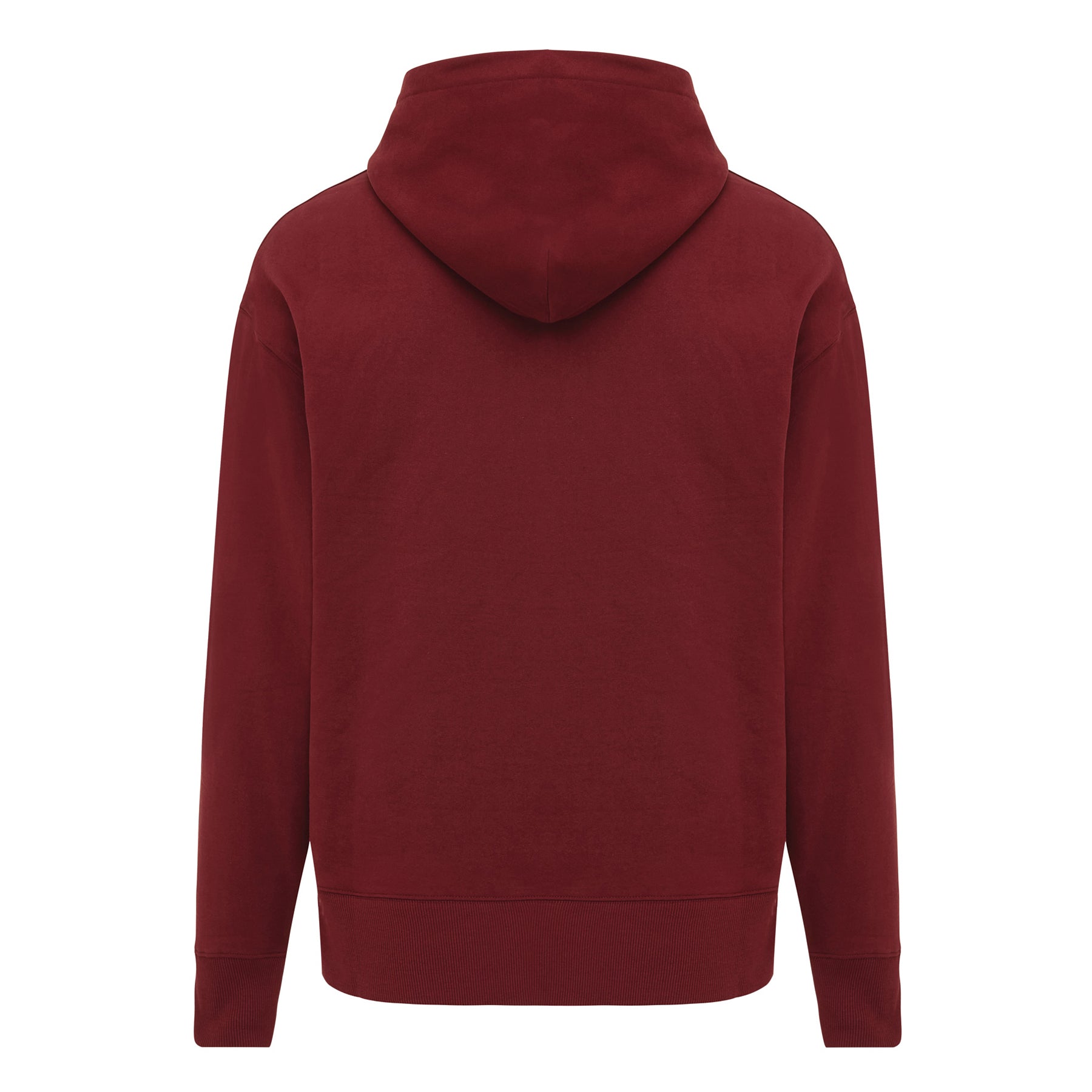 Burgundy - Back - Iqoniq Unisex Adult Yoho Recycled Cotton Relaxed Fit Hoodie