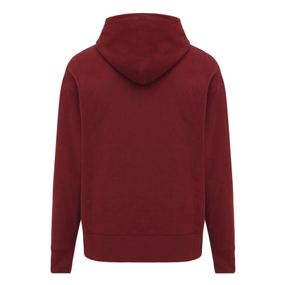 Burgundy - Back - Iqoniq Unisex Adult Yoho Recycled Cotton Relaxed Fit Hoodie