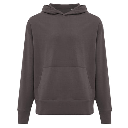 Anthracite - Front - Iqoniq Unisex Adult Yoho Recycled Cotton Relaxed Fit Hoodie