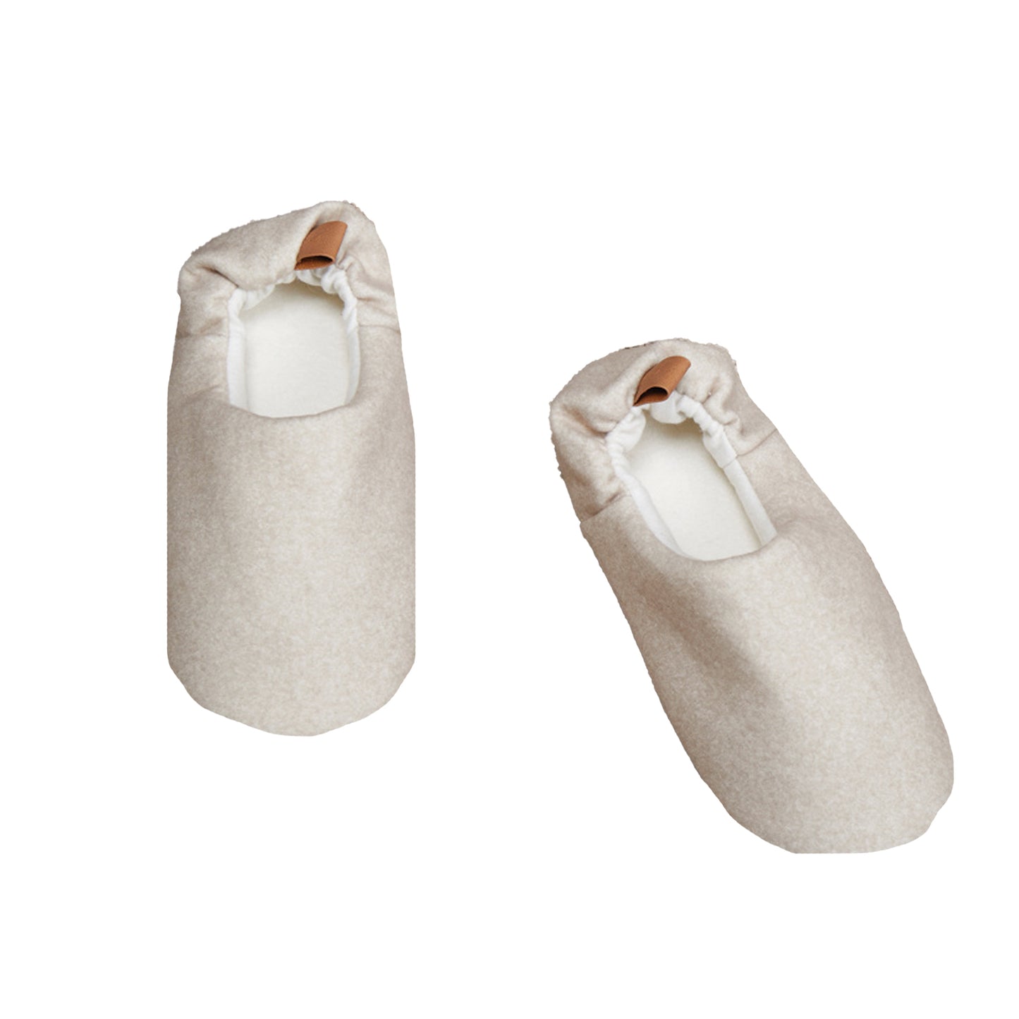 Beige - Back - Vinga Unisex Adult Moulton RPET Slippers