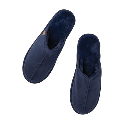 Navy - Back - Vinga Unisex Adult Waltor Slippers