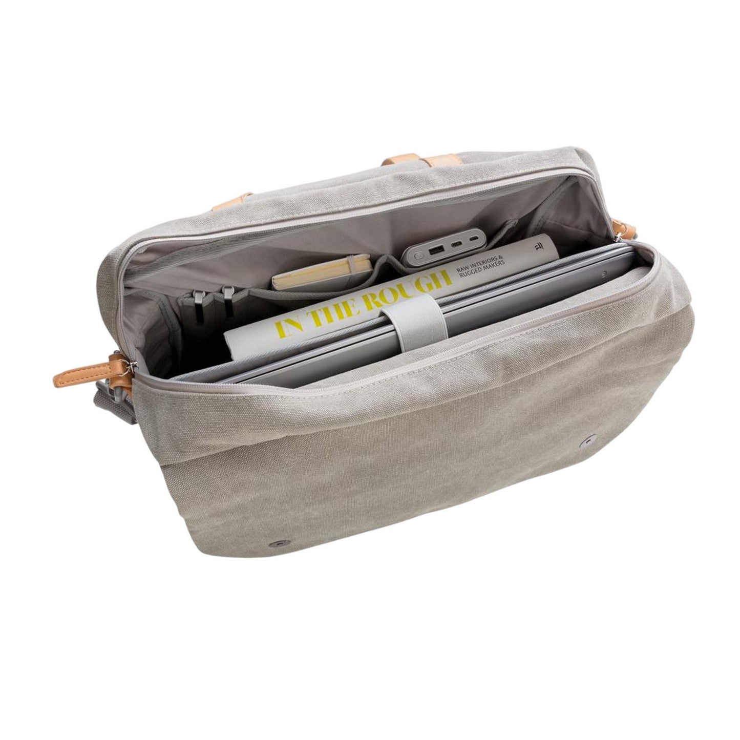 Grey - Lifestyle - XD Collection Canvas Laptop Bag