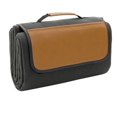 Anthracite - Back - XD Collection Impact Aware PU Picnic Blanket