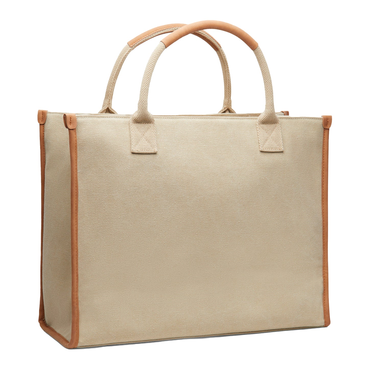 Beige - Side - Vinga Bosler Recycled Canvas Tote