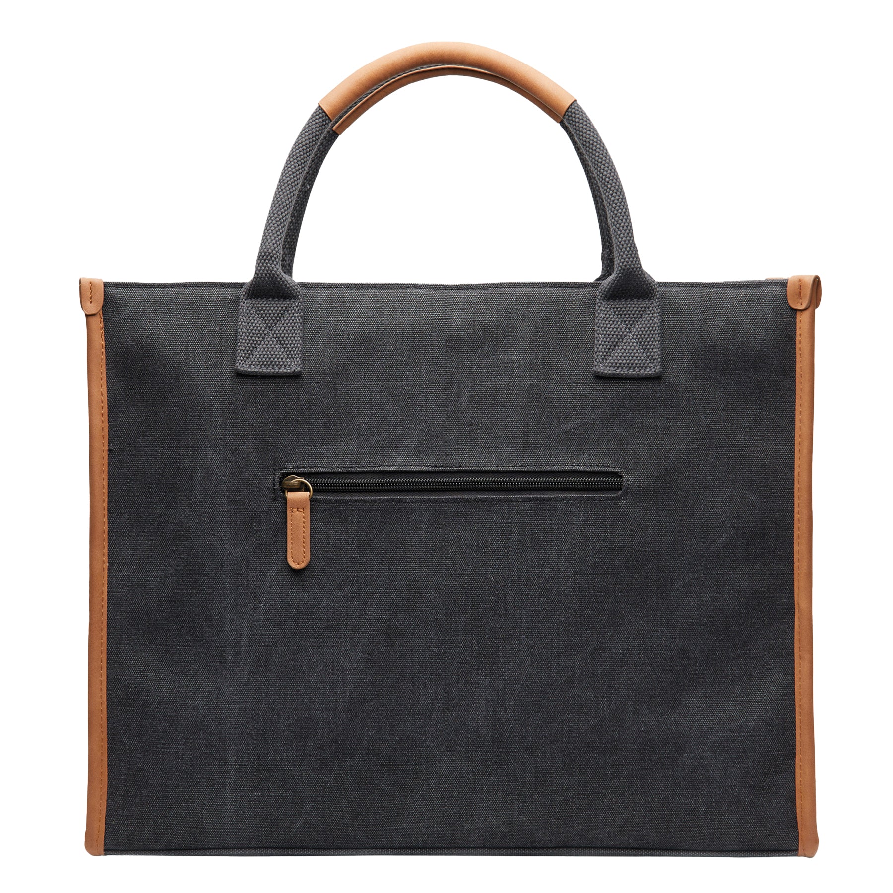 Black - Back - Vinga Bosler Recycled Canvas Tote