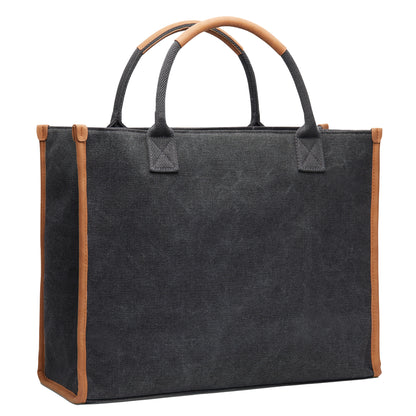 Black - Front - Vinga Bosler Recycled Canvas Tote