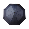 Navy - Back - Vinga Bosler Foldable Recycled Aware Stick Umbrella