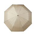 Beige - Back - Vinga Bosler Foldable Recycled Aware Stick Umbrella
