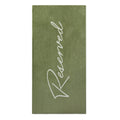 Green - Front - Vinga Lounge Velour Beach Towel