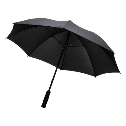 Black - Front - XD Collection Impact Aware RPET Stick Umbrella