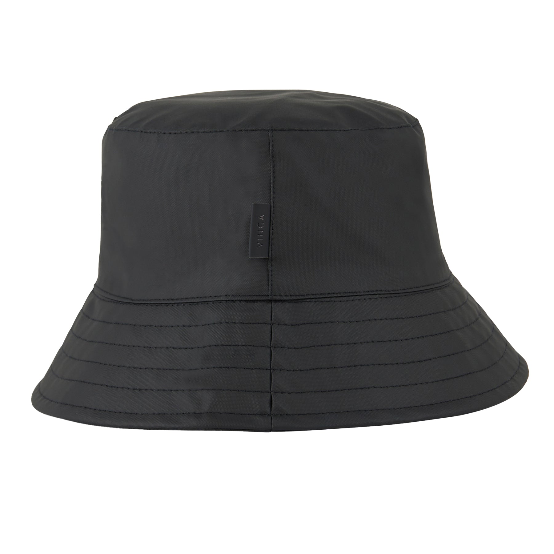 Black - Side - Vinga Baltimore Recycled Polyester Aware Bucket Hat