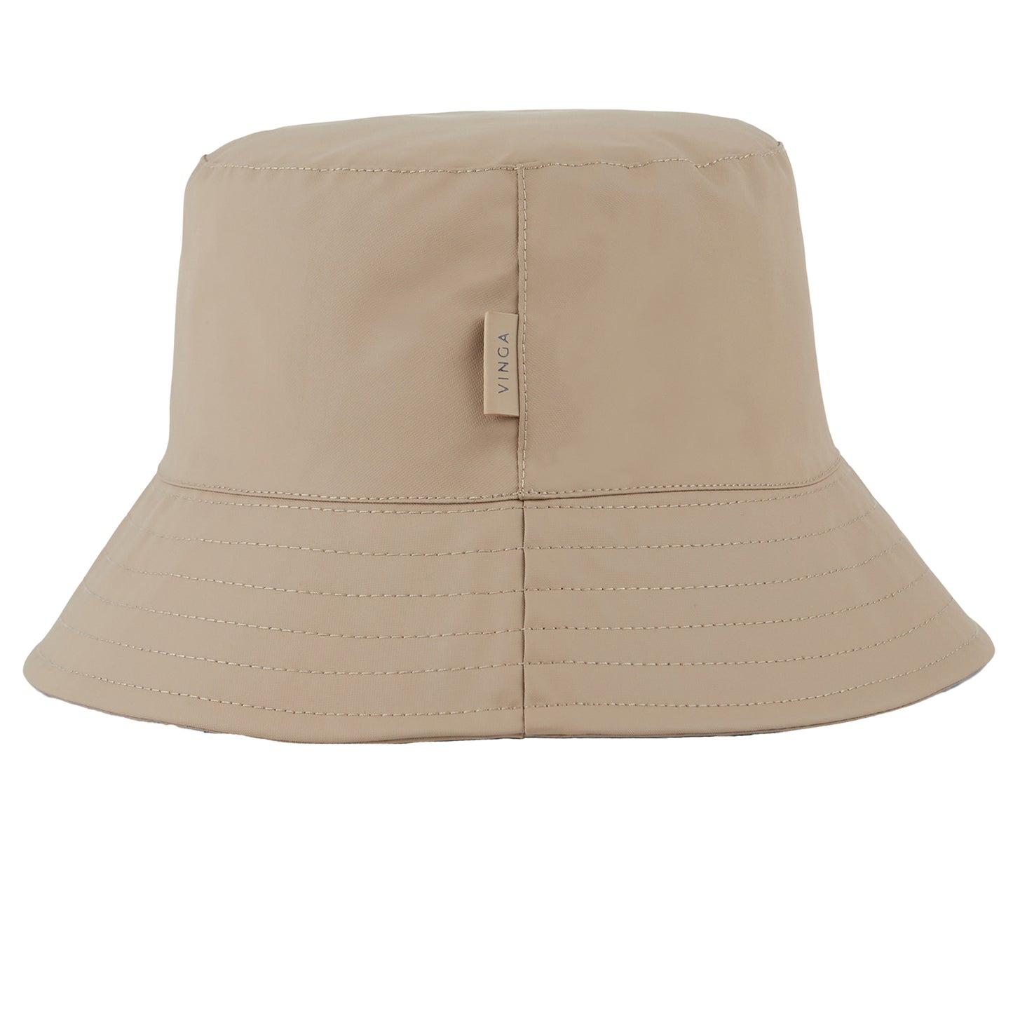 Greige - Side - Vinga Baltimore Recycled Polyester Aware Bucket Hat