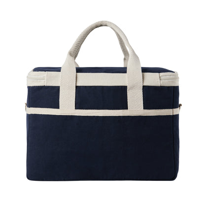 Blue - Back - Vinga Volonne Aware 18L Recycled Canvas Cooler Bag