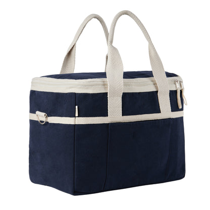 Blue - Side - Vinga Volonne Aware 18L Recycled Canvas Cooler Bag