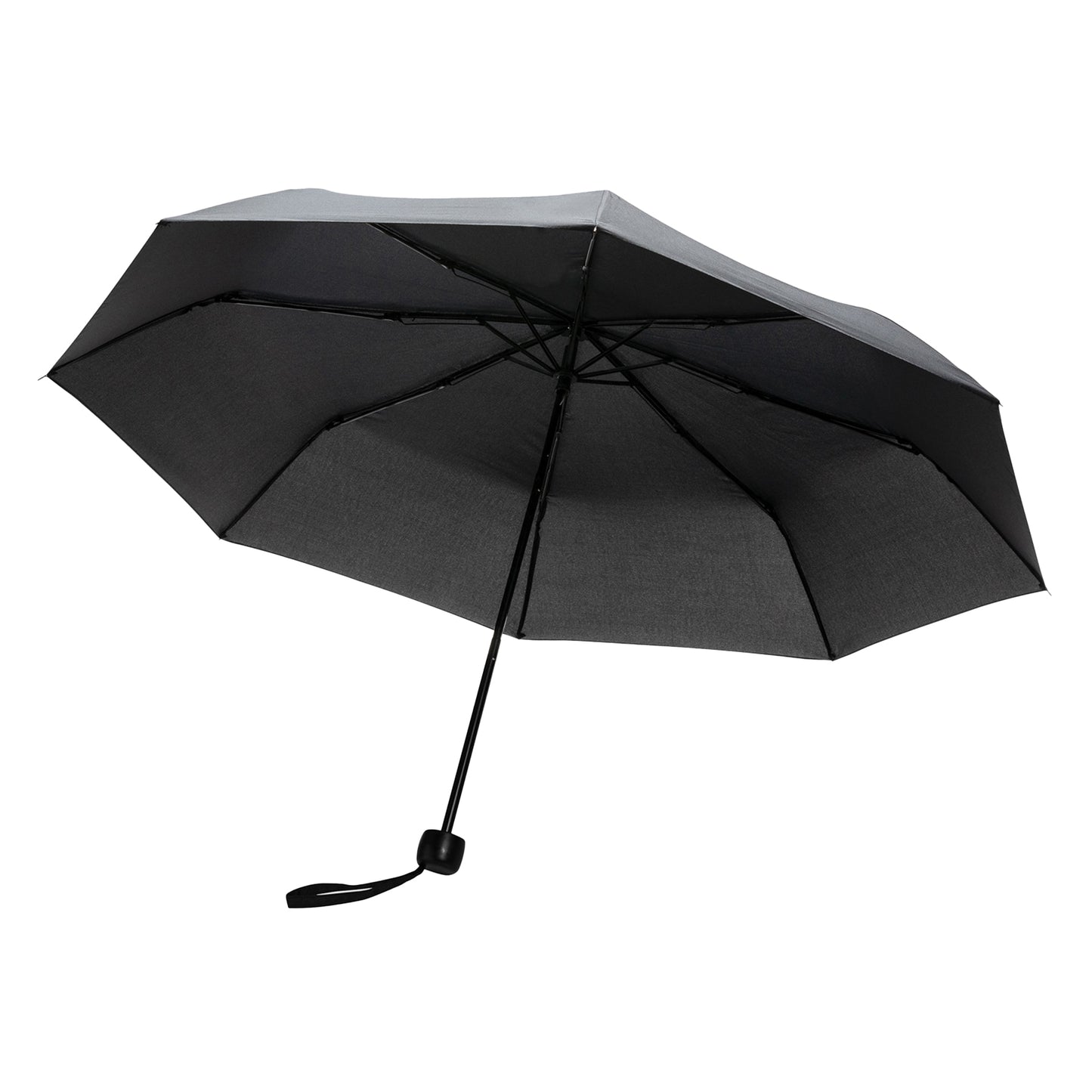 Black - Front - XD Collection Impact Aware RPET Folding Umbrella